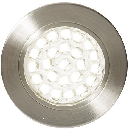 LITECRAFT Charles Recessed Under Cabinet Integrated LED Light - Satin Nickel (Single, Day Light)