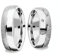 Amoonic Eheringe Verlobungsringe Paar-Preis Trauringe Freundschaftsringe Silber 925 Zirkonia Ringpaar Partnerringe Weißgold Platin Optik Hochzeitsringe 6mm matt FF382SS925ZIFA5470-6