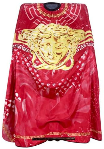 Salón Corte Pelo Capa Peluquería Vestido Cabello Tela Capa Barbero Peluquero Delantal Impermeable Adulto Hombre Barba Pelo Cabello Estilo Tinte Profesional Peluquería Accesorio Herramienta,Rojo