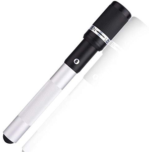 Keenso Queueverlängerung, Universal 12,6 Zoll Aluminiumlegierung Billard Queueverlängerung Billard Pool Queue Extreme Extender Teleskopverlängerung(Silber) Kosmetikartikel Billard-Zubehör