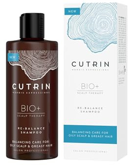 Cutrin BIO+ Re-Balance Shampoo für Fettige Kopfhaut mit Selleriesamenextrakt und Chaga-Pilz, 250ml