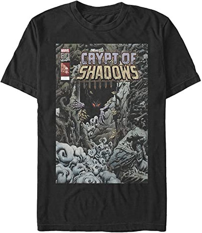 Marvel Big & Tall Classic Crypt of Shadows JAN19 Men's Tops Short Sleeve Tee Shirt, Black, 3X-Large