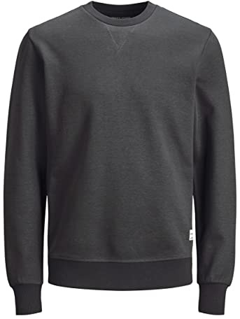 Jack&Jones - Felpa da Uomo JJEBASIC Sweat Crew Neck Noos, Falcon, L, Falcon, L