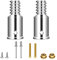 Sartatue Thread Tip Replacement,Ultra Threaded Tip Repair Kit 1 Inch Extension Pole Adapter Tips Metal Threaded Handle Tips for Mop Broom Brush (1 Inch-2PCS)