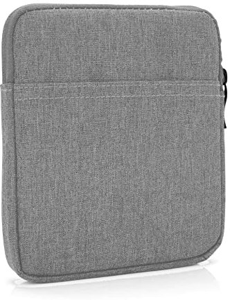 MyGadget Borsa Nylon 7 Pollici - Case Protettiva Universale per Tablet iPad | Samsung | Kindle Oasis 9a & 10a Generazione - Grigio Chiaro