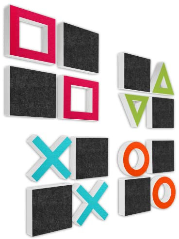 AUDIO SKiller 16 Schallabsorber Set #05 Level UP aus Basotect G+ mit Akustikfilz/Akustikverbesserung für Gamer, Streamer, Youtuber