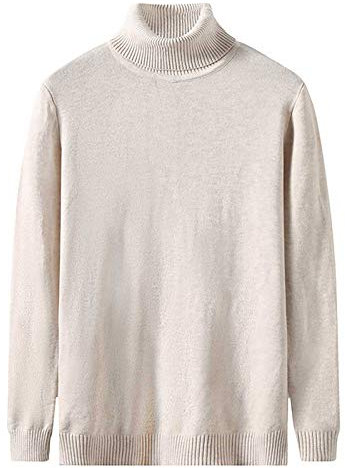 Mens Turtleneck Pullover Jumpers Roll Neck Polo Turtleneck Twist Ribbed Knitted Sweater Full Long Sleeve Pullover Casual Basic High Roll Neck Turtle Neck Tops