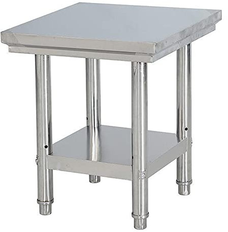 OYhmc 50x40x80cm/60x40x80cm Vorbereitung und Arbeitstisch Verstellbare untere Regale Edelstahl Gewerbearbeitsplätze Restaurants Lagerhallen Hausküchen Garagen