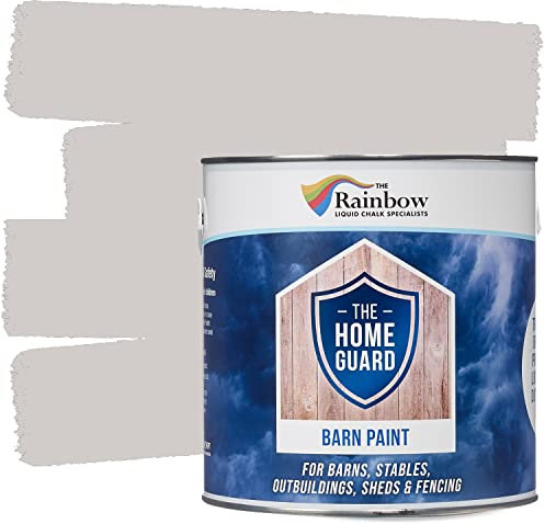 Home Guard BARN Paint Exterior Wooden Buildings Barns Sheds Fences Protection Water Based Hard Wearing Matt Finish (5 Litre, Barn Washed Out)
