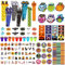 132 Pezzi Gadget Halloween Bambini,Halloween Giocattoli per Bambini,Regalini Halloween Bambini,Halloween Decorazioni Accessori Addobbi,Halloween Gadget Festa Compleanno Regalo Bambini