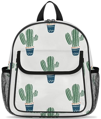 TropicalLife Niedliche Kaktus-Kinder-Rucksäcke für Kinder Jungen Mädchen Kaktus Kleinkind Rucksack Schule Kita Büchertasche, farbig, 13 L