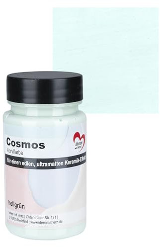 Ideen mit Herz Pintura acrílica Cosmos | ultra mate | efecto cerámica | 90 ml (verde claro)