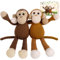 Crochetta Häkelset für Anfänger, Häkel-Starter-Sets mit Schritt-für-Schritt-Video-Tutorials, Häkeltier-Set für Erwachsene und Kinder, DIY-Strickzubehör, Affen-Amigurumi-Geschenk (40 % + Garn), MK002