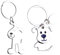 2 Stück Hunde-Schlüsselanhänger, Metall-Schlüsselanhänger Und Schlüsselanhänger, Tier-Schlüsselanhänger, Cartoon-Schlüsselanhänger, Niedliche Hunde-Rucksack-Anhänger Für Hundeliebhaber (Silber)