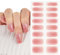COLOFALLA 16 pcs Nagelfolie UV Härtend Gelnagelfolie UV Selbstklebend Nail Wraps UV Nagelaufkleber DIY Nagelsticker Nagel Kunst Nagel Dekoration für Frau Damen (Pink)
