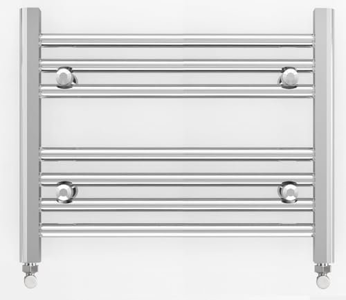 600mm Wide 400mm high Narrow Small Chrome Heated Towel Rail Straight Flat Bathroom Warmer Radiator Rack Central Heating Turkish Zone