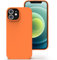 Zuvirelx Glatte Silikon hülle für iPhone 12 Mini, Staubbeständig‌, Slim, Taschentauglich‌ Handyhülle Cover Case für Apple iPhone 12 Mini - Orange