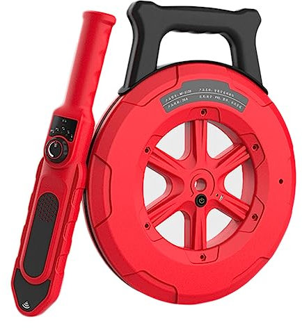 LZDOYY Rohrortungsgeräte, 20m/30m/40m tragbarer Rohrverstopfungsdetektor, Empfindlichkeit einstellbar, genaue Positionierungswarnung, Rohrverstopfungsortungsgerät für PVC-Metall-Wasserrohre,30M-110V