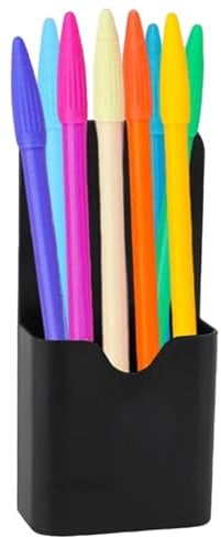 Virtcooy Modern Unisex Magnetic Pen Holder - Fridge Pen Cup Pencil Holder - Whiteboard Marker Holder for Home School Supplies