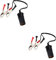 Gatuida 2 Stück Clip On Batterieadapter Autobatterieklemmen Autobatterie Krokodilklemme Autobatterie Anschlussklemme Zigarettenanzünder Adapter Schwarz