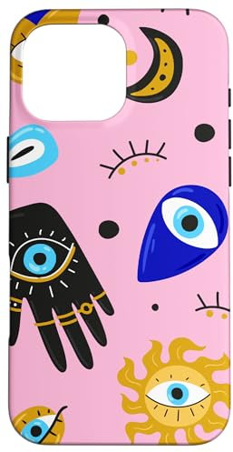 Pattern Evil Eye Charm For Protection Pattern Evil Eye 2024 Case for iPhone 16 Pro Max