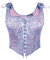 SCARLET DARKNESS Womens Light Purple Corset Top Victorian Overbust Bustier Lacing Medieval Elegant Vest Vintage Renaissance Gothic Corsets for Women 08