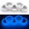 2 Rollen Fluoreszierendes Klebeband,Leuchtendes Band Warnband Luminous Tape Markierungsband Selbstklebendem Band für Treppen Leitern rutschige Böden,Innen und Außen,Blau,1cm x 5m