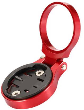 TOGEVAL Computerständer Adapter Fahrradteil Fahrradversorgung Kamerahalterung Fahrradhalterungsclip Stoppuhr-Rack Fahrradcomputerhalterung Vordere Lenkerhalterung Rot Aluminiumlegierung