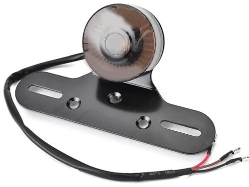 WYOERN Rücklicht, Bremslicht, Kennzeichenhalterung Für Harley-Davidson-Motorräder, Retro-Rot, Hinten