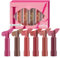Shimmer Lipstick,Tinted Lip Gloss | Portable Waterproof Lip Stain Set of 6 for Women Girls, Hydrating Long-Lasting Lipstick