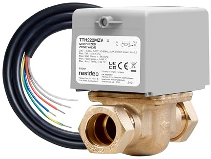 TotalHome - 2 Port 22mm Motorised Zone Valve (Replaces V4043H1056) TTH222MZU