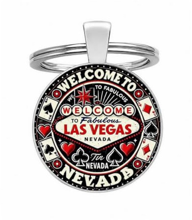Las Vegas Casino Poker-Chip, Schlüsselanhänger, Taschenschmuck, Cabochon