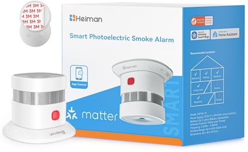 Heiman Détecteurs de fumée Matter Over Thread, avec Fixation Magnétique