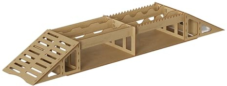 Realistische Gelände Herausforderung Rampen für ferngesteuertes Auto Klettern Puzzle Miniatur Holzbrücke Wippe Rampen Set Miniatur Realistische Gelände Requisiten