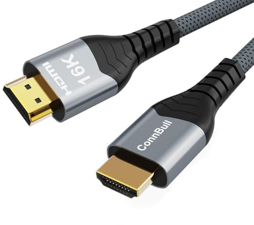 ConnBull HDMI 2.2 Kabel 96Gbps 0.5m, Ultra High Speed HDMI 2.2 Kabel für PS5/Gaming/8K TV – unterstützt 8K 240Hz 4K 480Hz, Dynamische HDR10+, eARC, HDCP 2.2&2.3