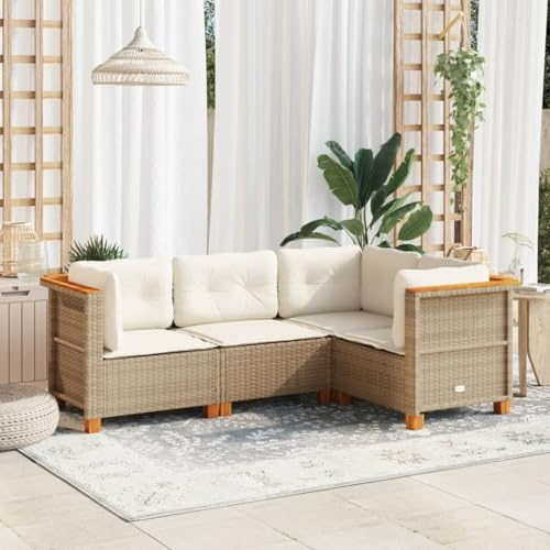 Massbinet Garten Lounge Set Gartenmöbel Beige