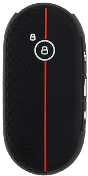 YINETTECH 4-Tasten-Schlüsselgehäuse-Schutzhülle Schwarz Kompatibel mit BMW Mini U25 J01 J05 F65 F66 2024-2025