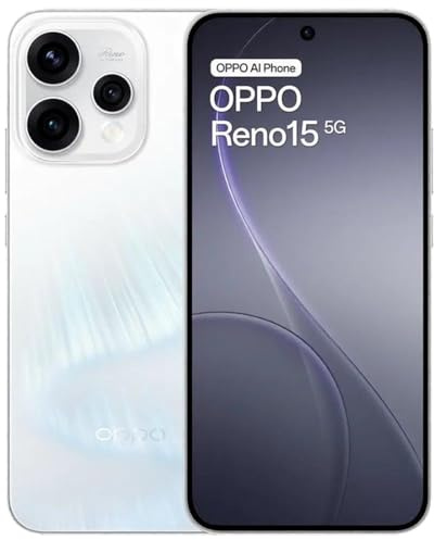 Oppo Reno15 Dual-SIM 512GB ROM + 8GB RAM (GSM Only | No CDMA) Factory Unlocked 5G Smartphone (Aurora White), International Version