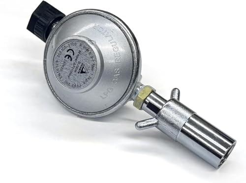 CAMPLUX GR200 Gasregler für EN 417 Gaskartusche, 28-30 mbar, M8x1 Anschluss | Kompatibel mit CAMPLUX Nano Gasdurchlauferhitzer, stabiler Druck, einfache Montage