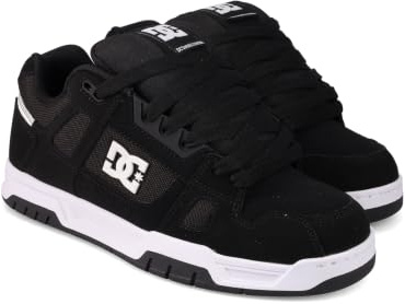 DC Shoes Herren Hirsch, Schwarz/Schwarz/Weiß, 9.5