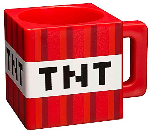 Minecraft taza Block, 290 milliliters, plástico, Multicolor