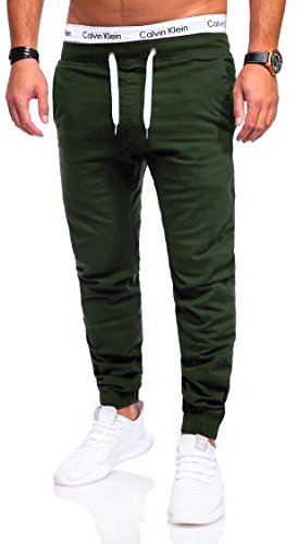 behype. Herren Jeans-Hose Chino Jogger 80-0060 Khaki 36