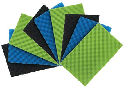Filtro in schiuma per laghetto di pesce, include tre pezzi, 43,2 x 27,9 cm (confezione da 3 set)