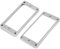 perfk 2 x Pickup Mounting Ring, Pickup Befestigungsringe Pickup Rahmen für LP E-Gitarre - Chrom