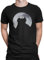 Sesamstrasse Cookie Monster in Mondlicht Herren T-Shirt Schwarz, Gr: S