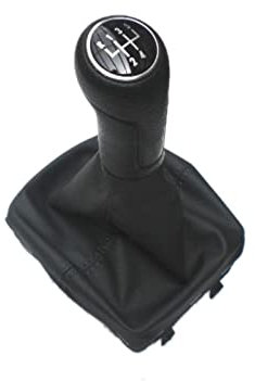 Shifter Stick Head 5-Gang-Auto-Schaltknauf Mit Gamasche Für VW Für Polo 9N 9N2 2002 2003 2004 2005 2006 2007 2008 2009 Car Styling leviers Vitesse