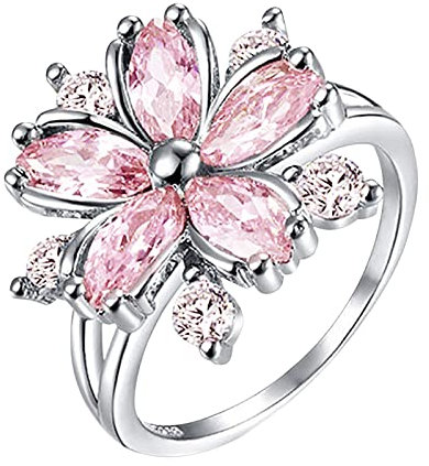 Yowablo Zirkon Ring Schmuck Geburtstag Vorschlag Geschenk Braut Verlobungsfeier Ring Hässliche Ringe