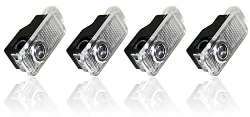 YEKUYEKU 4 Stück Auto Tür Lichter Tür Projektor Auto Tür Logo Lichter LED Willkommen Tür Projektoren für alle Serien (Style 3)