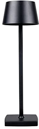 Soul & Saints PREMIUM Tischlampe schwarz matt LED warmweiß massiv Tischleuchte dimmbar touch extrem hell Lampe (schwarz matt)