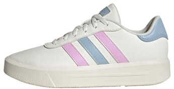 adidas Damen Court Platform Shoes, Off White / Bliss Lilac / Wonder Blue, 42 2/3 EU